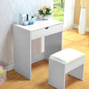 White Wooden Dressing Table Vanity Computer Desk Bedroom Furniture Office Drawer