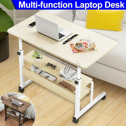 Laptop Table Notebook Computer Desk Adjustable Portable Trolley Sofa Bed Tray