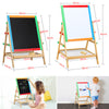 Kids Adjustable-Height 2 In 1 Wooden Easel Black/White Children Drawing Board