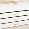 4 Layers Large Jewellery Makeup Box Storage Organiser with Drawers Luxury Case