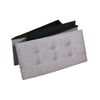 Folding Ottoman Storage Box Pouffe Seat Stool Home Chair Footstool Storage Bench