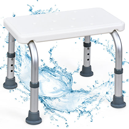 Adjustable Padded Shower Chair Seat Bathroom Tub Stool Bench Foot Stepping Stool