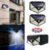 2x 100 LED Solar Power PIR Motion Sensor Wall Light Outdoor Garden Security Lamp