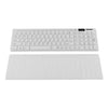 Slim 2.4G Wireless Keyboard Cordless Optical Mouse for PC Desktop White