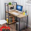 H-shaped Corner Computer Desk Workstation PC Table Home Office Study Furniture