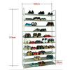 5/10 Tier Shoe Rack Storage Stand Shelf Shoes 50 Pairs Footwear Home Organiser