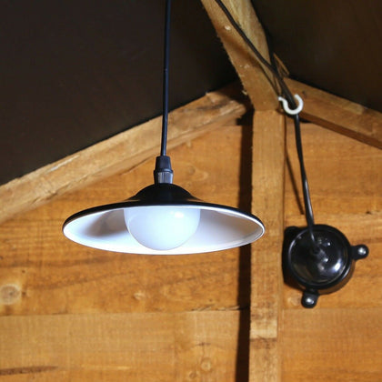 Solar Power Outdoor LED Shed Light | Downlighter Lamp Porch Welcome Garden Drive