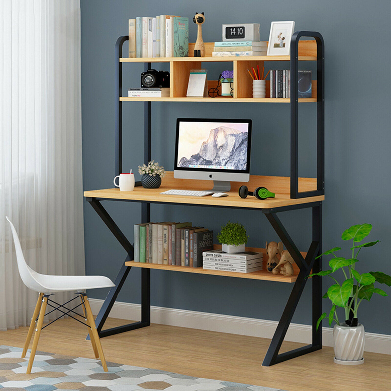 100CM Large Computer Desk Laptop PC Writing Study Table Office Home Workstation