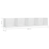 Grey High Gloss Shelving Unit Wooden Wall Shelf Small Ornament Display Shelves