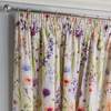 Floral Printed Lined Ready Made Tape Top Pencil Pleat Curtains Pair