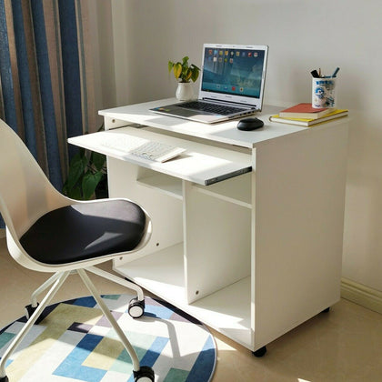 Computer Desk Laptop PC Study Writing Home Office Table Workstation Furniture UK