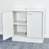 Under Sink Cabinet Cupboard Unit w/2 Doors Storage Bathroom Furniture White