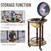 Vintage Wine Cabinet Cart Retro Globe Bar Bottle Storage Rack Drinks Trolley