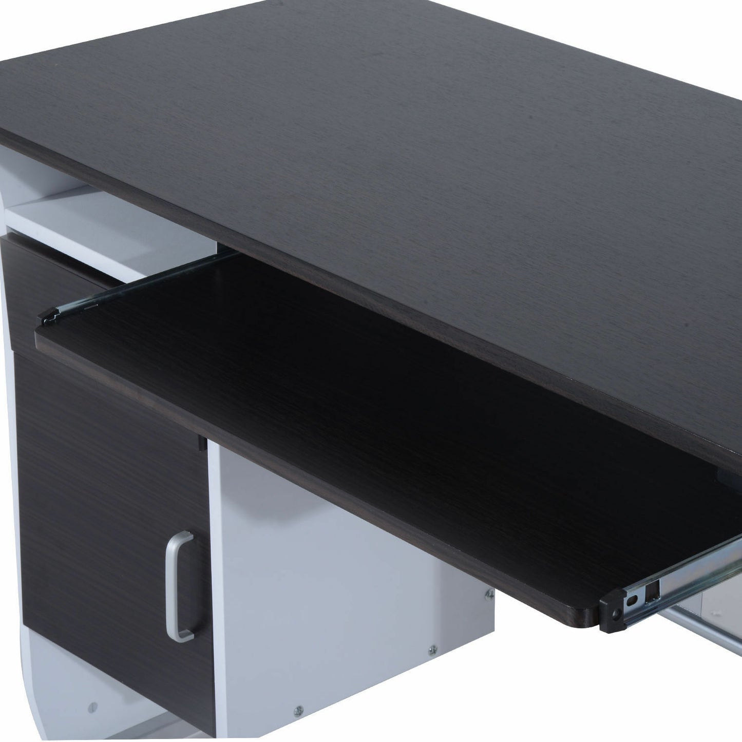 HOMCOM Computer Desk Drawer PC Writing Wooden Workstation Keyboard