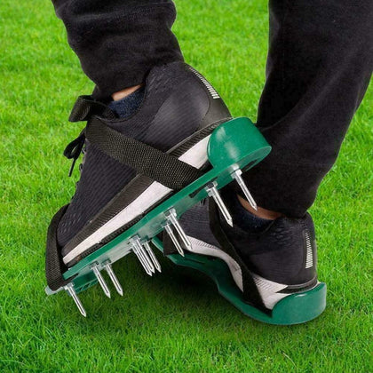 Lawn Aerator Shoe Spiked Sandals Adjustable Straps Universal Size 13 x 5cm