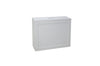 White Shaker Slimline MDF Multi-purpose Bathroom Storage Unit, 49.5 x 16 x 40cm