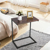 Sofa Side Table C-Shaped Industrial Coffee Snack Table Laptop Stand Over Bed End