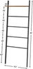 Blanket Ladder 5-Tier Leaning Ladder Quilts Rack Towel Display Rack UK