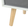 Modern Bookshelf Shelving Display Storage Cabinet Bookcase with 3 Fabric Drawers