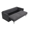 Convertible 3 Seater Pull Out Storage Sofa Bed with 2 Cushions for Living Room