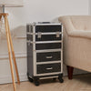 Extra Large Make Up Case Hairdressing Vanity Beauty Trolley Cosmetic Box Storage