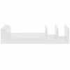 3 U Shaped Floating Wooden Shelves Wall Mounting Shelf Storage Display Book Unit