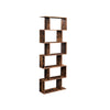 Tall Bookcase Shelving Unit 6 Tier Room Divider Bookshelf Display Storage Rustic
