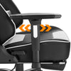 155°Tilt Racing Gaming Chair Leather Swivel Lift PC Office Chair with footrest