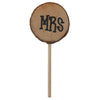 Wedding Cake Topper Personalised Mr & Mrs Table Decoration Favour Rustic Wood 3p