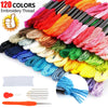 120X Skeins Coloured Embroidery Thread Cotton Cross Stitch Braiding Craft Sewing