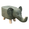 Green Elephant Stools Upholstered Seat Animal Footstools Ottomans PU Fabric Xmas