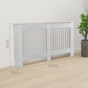 White Radiator Cover Grill Shelf Cabinet MDF Wood Modern Traditional Furniture