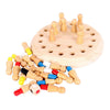 Kids Wooden Memory Match Stick Chess Game Puzzle Toy Training Fun Board Game Set