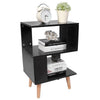 Modern Bedside Table Cabinet Bedroom Furniture Storage Nightstand Wooden Legs