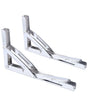 2pcs 250KG Stainless Steel Heavy Duty Folding Collapsible Shelf Bracket MaxLoad