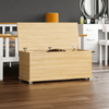 Leon Storage Ottoman Chest Toy Chest Pine Bedding Blanket Box Large Wooden