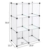 6 Cube Wooden Bookcase Shelving Unit Display Storage Shelf Home Office DIY