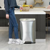 30L 50L Stainless Steel Fingerprint-Proof Pedal Waste Bin Rubbish Trashcan