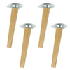 4 Wooden Scandinavian Furniture Replacement Legs Bookcases Cabinet Feet Fixings