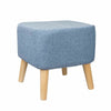Stylish PU/Upholstered Large Footstool Ottoman Pouffe Stool Wooden Legs 4Colours