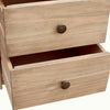 Bedside Chest 3 Drawer Solid Waxed Pine Rustic Bedroom Storage Unit