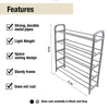 5 Tier Shoe Rack, Heavy Duty Footwear Boot Trainer Storage Rack Organise 20 Pair