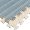 Grey Wood Effect Interlocking Floor Mats Eva Soft Foam Kids Playing Gym Yoga Mat