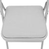 Delux Folding Strong Metal Frame Padded Back Rest Chair Chair for Home Garden