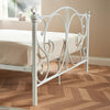 Metal Bed Frame With Crystals Black or White Bed Frame 4FT Double King Mattress