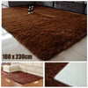 Fluffy Shaggy Rugs Anti-Skid Area Rug Dining Room Carpet Floor Mat Home Bedroom