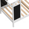 House Bed Frame Single Bed Solid Pine Frame for Kids Children with Blackboard