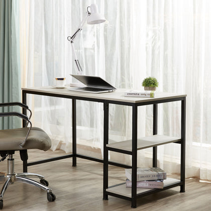 Home Office Desk Computer Desks Writing Table with Shelves Shelf Laptop PC