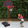 Free Standing Adjustable Basketball Hoop Net Backboard Stand Portable Wheels