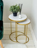 Marble Side Tables Unit